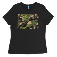Black camouflage background Ladies Tee - BarkalooDesign