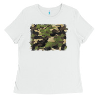 White camouflage background Ladies Tee - BarkalooDesign
