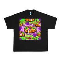 Black Mardi Gras king cake seamless pattern Urban Heavy Tee - BundleAndBundleShop