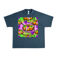 Midnight Navy Mardi Gras king cake seamless pattern Urban Heavy Tee - BundleAndBundleShop