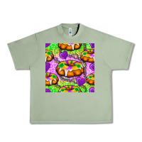 Oil Green Mardi Gras king cake seamless pattern Urban Heavy Tee - BundleAndBundleShop