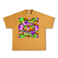 Peanut Butter Mardi Gras king cake seamless pattern Urban Heavy Tee - BundleAndBundleShop