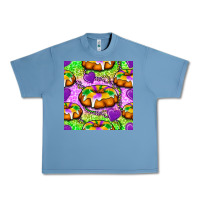 Pebble Blue Mardi Gras king cake seamless pattern Urban Heavy Tee - BundleAndBundleShop