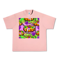 Salmon Mardi Gras king cake seamless pattern Urban Heavy Tee - BundleAndBundleShop