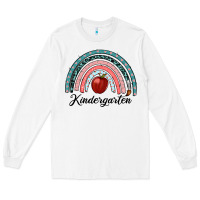 White kindergarten rainbow Long Sleeve Tee - RanaPortraitStore