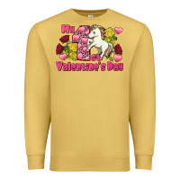 Antique Gold My first Valentine's Day Unicorn Premium Sweatshirt - FaDigitalArtStudio