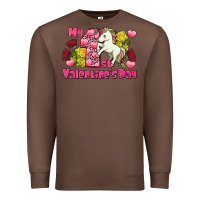 Chestnut My first Valentine's Day Unicorn Premium Sweatshirt - FaDigitalArtStudio
