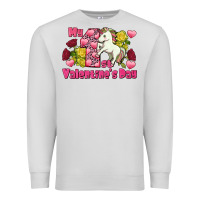 Dove Grey My first Valentine's Day Unicorn Premium Sweatshirt - FaDigitalArtStudio