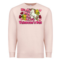 Pale Pink My first Valentine's Day Unicorn Premium Sweatshirt - FaDigitalArtStudio