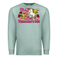Seafoam My first Valentine's Day Unicorn Premium Sweatshirt - FaDigitalArtStudio