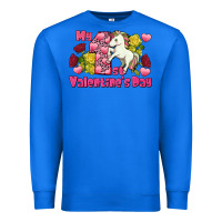 True Royal My first Valentine's Day Unicorn Premium Sweatshirt - FaDigitalArtStudio