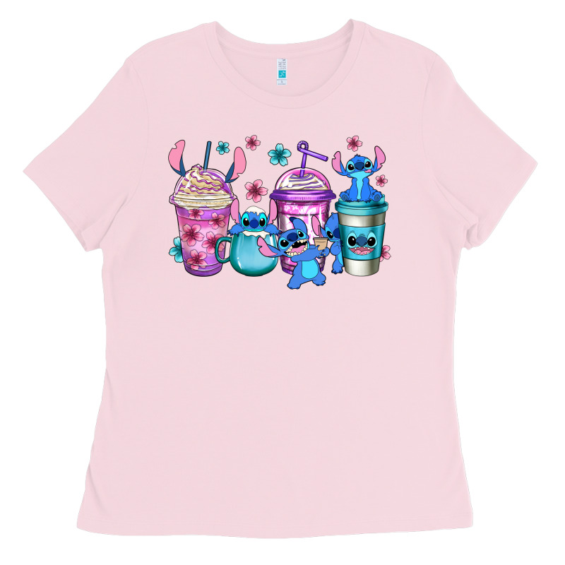 Stitch Coffee Ladies Tee by Jasminsmagicworld | Teevron