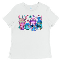 White stitch coffee Ladies Tee - Jasminsmagicworld
