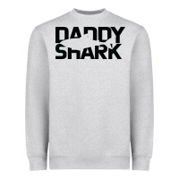 Heather Grey Daddy Shark Heavyweight Sweatshirt - Bettercallsaul