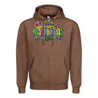 Chestnut happy mardi gras yall Zipper Hoodie - CowGirlArtShop