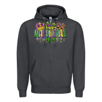 Smoke happy mardi gras yall Zipper Hoodie - CowGirlArtShop