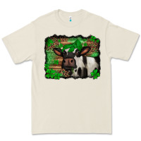 Bone st Patricks cow with leopard background holstein cow Premium Tee - Jasminsmagicworld
