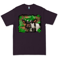 Plum st Patricks cow with leopard background holstein cow Premium Tee - Jasminsmagicworld
