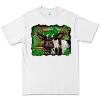 White st Patricks cow with leopard background holstein cow Premium Tee - Jasminsmagicworld