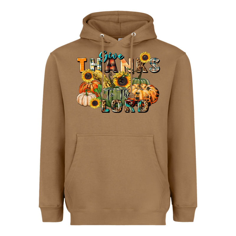 Give Thanks To The Lord Heavyweight Hoodie by FaDigitalArtStudio | Teevron