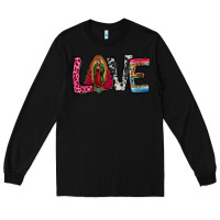 Black our lady of guadalupe love Long Sleeve Tee - Jasminsmagicworld