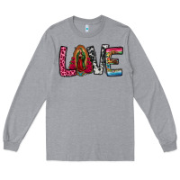 Heather Grey our lady of guadalupe love Long Sleeve Tee - Jasminsmagicworld
