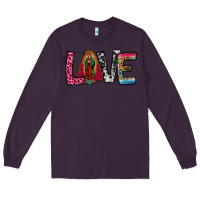 Plum our lady of guadalupe love Long Sleeve Tee - Jasminsmagicworld