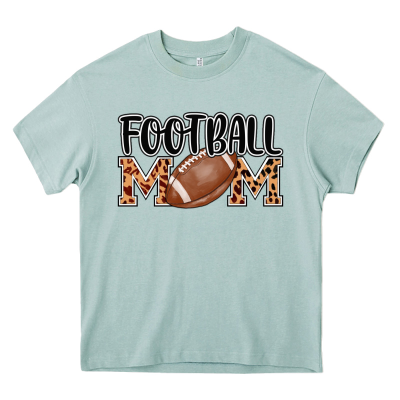 Football Mom Heavy Core Tee by AdoDesignShop | Teevron