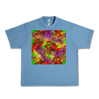 Pebble Blue Mardi Gras Lobster Seamless Pattern Urban Heavy Tee - BundleAndBundleShop