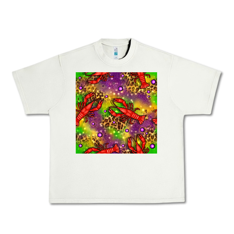 Mardi Gras Lobster Seamless Pattern Urban Heavy Tee by BundleAndBundleShop | Teevron