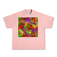Salmon Mardi Gras Lobster Seamless Pattern Urban Heavy Tee - BundleAndBundleShop