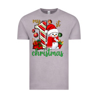 Vintage Zinc My 1st. Christmas with cute snowman Vintage Tee - NancyCooperArtShop