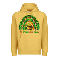 Antique Gold St. Patrick's Day rainbow Premium Hoodie - HowdyJamesFarm