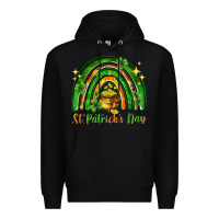 Black St. Patrick's Day rainbow Premium Hoodie - HowdyJamesFarm