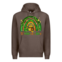 Coffee St. Patrick's Day rainbow Premium Hoodie - HowdyJamesFarm