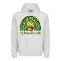 Dove Grey St. Patrick's Day rainbow Premium Hoodie - HowdyJamesFarm