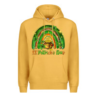 Mustard St. Patrick's Day rainbow Premium Hoodie - HowdyJamesFarm