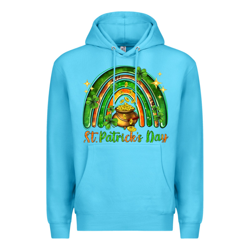 St. Patrick's Day Rainbow Premium Hoodie by HowdyJamesFarm | Teevron