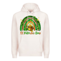 Pale Pink St. Patrick's Day rainbow Premium Hoodie - HowdyJamesFarm