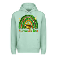 Seafoam St. Patrick's Day rainbow Premium Hoodie - HowdyJamesFarm