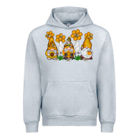 Heather Grey Honey Gnome Urban Hoodie - CowhideDigitalArt