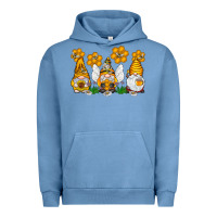 Pigment Pebble Blue Honey Gnome Urban Hoodie - CowhideDigitalArt