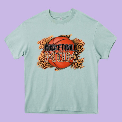 Basketball Mom Heavy Core Tee Designed By Adodesignshop