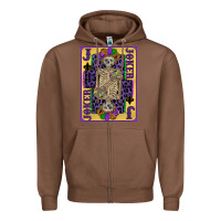 Chestnut joker mardi gras skeleton Zipper Hoodie - CowGirlArtShop