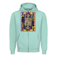 Seafoam joker mardi gras skeleton Zipper Hoodie - CowGirlArtShop
