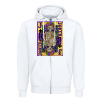 White joker mardi gras skeleton Zipper Hoodie - CowGirlArtShop