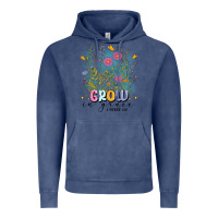 Vintage Denim grow in grace Vintage Hoodie - MaliasSmallBusiness
