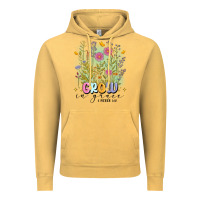 Vintage Mustard grow in grace Vintage Hoodie - MaliasSmallBusiness