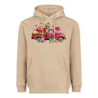 Mushroom Western Valentines Day Truck Photography Love Side Heavyweight Hoodie - FaDigitalArtStudio