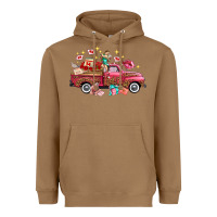 Toasted Coconut Western Valentines Day Truck Photography Love Side Heavyweight Hoodie - FaDigitalArtStudio